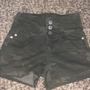 High rise Jean shorts